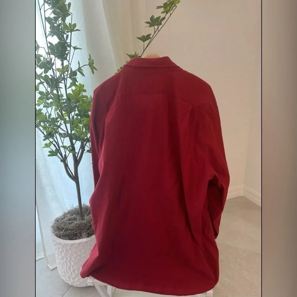 David Taylor Collection Button Down Shirt Red‎